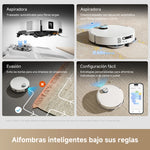 Cargar imagen en el visor de la galería, Dreame X60 Ultra Complete limpiando alfombras con ajuste inteligente según el tipo de superficie